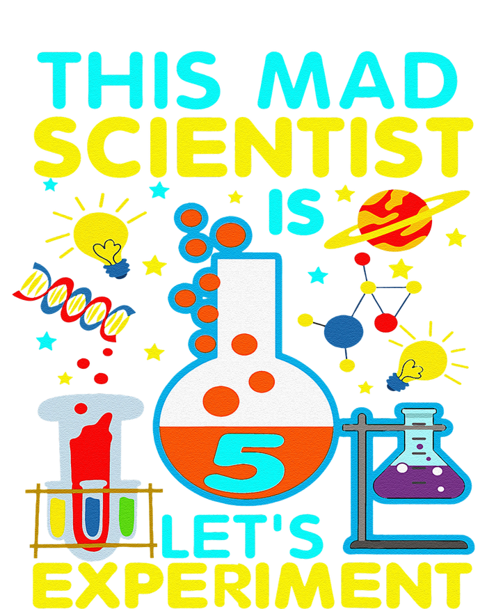 5th Birthday Gift This Mad Scientist Is 5 Let's Experiment Ladies Essential Tank