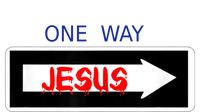 One Way - Jesus - Cross nerd christian faith - Jesus4m3 Sweatshirt