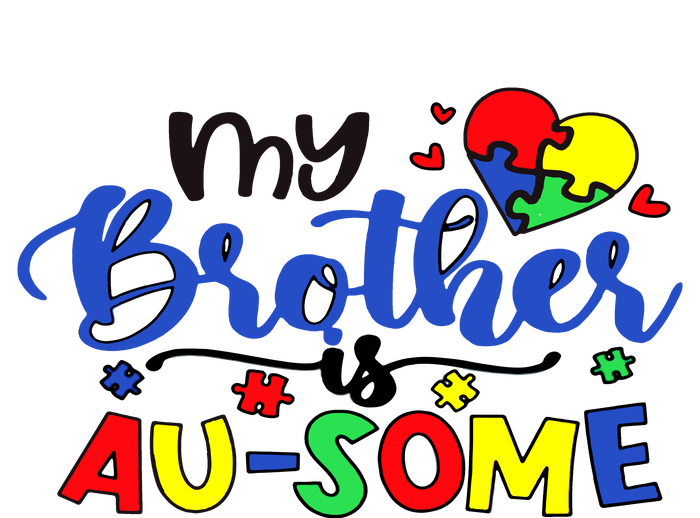 My Brother Is AuSome Autism Puzzle Piece Autism Awareness Baby 25L Jumbo Tote