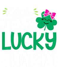 Little Miss Lucky Charm Shamrock St Patricks Day Girls Wool Snapback Cap