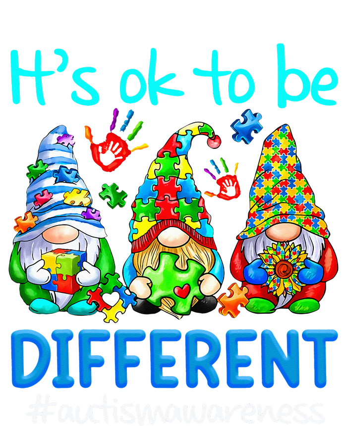 Autism Awareness Gnomes Its Ok To Be Different Womens Cotton Relaxed Long Sleeve T-Shirt