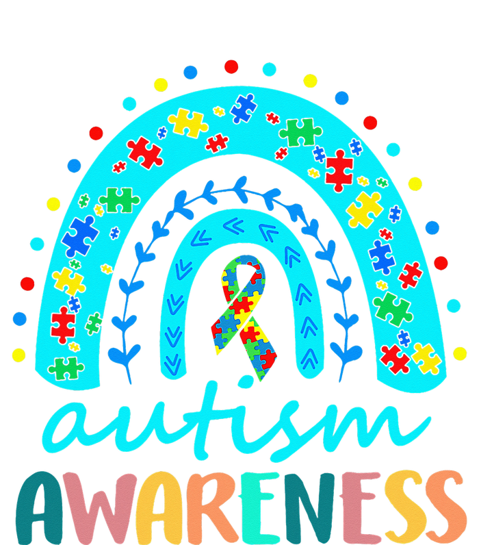 Autism Awareness Rainbow Puzzle Autism Awareness Month PosiCharge RacerMesh Polo