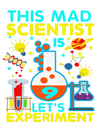 9th Birthday Gift This Mad Scientist Is 9 Let's Experiment Cooling Performance Crew T-Shirt