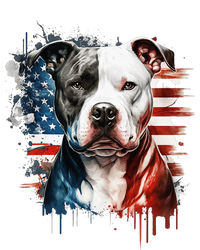 Patriotic Canine A Pitbull with American Flag Mesh Reversible Basketball Jersey Tank