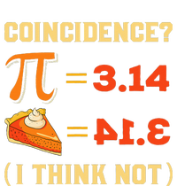 Pi 3,14 = Pie Coincidence I Think Not Pun Math Nerd Pi Day Striped Beanie with Solid Band