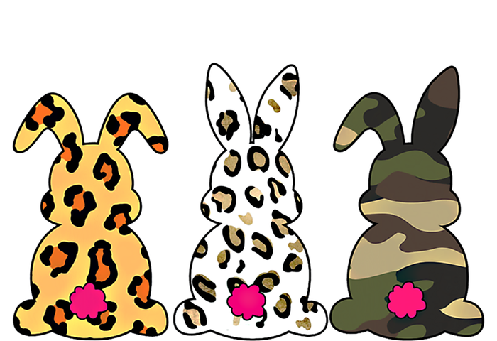 Funny Rabbits Bunnies Leopard Camouflage Happy Easter Day Gift Kids Tie-Dye T-Shirt