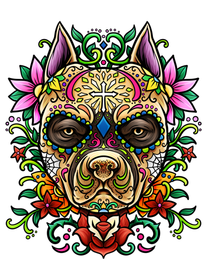 Decorated Sugar Skull Dog Great Gift Day Of The Dead Illustration Cute Gift Mousepad