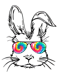 Funny Sunglass Bunny Face Tie Dye Happy Easter Day Great Gift T-Shirt