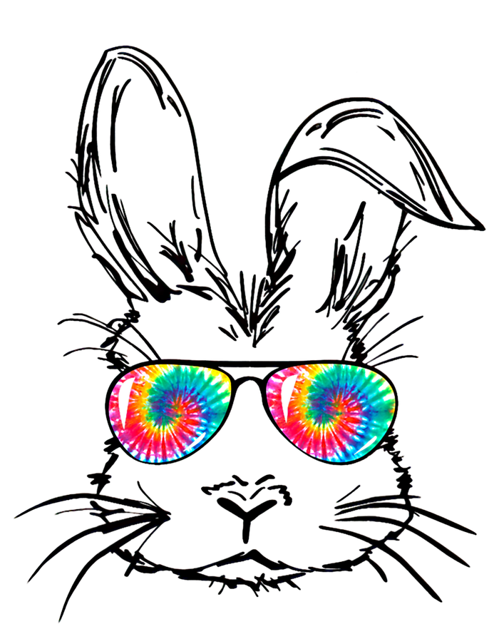 Funny Sunglass Bunny Face Tie Dye Happy Easter Day Great Gift T-Shirt