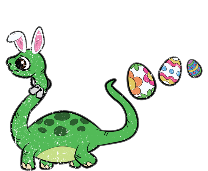 Dinosaur Bunny Ears Easter Egg Hunting Brontosaurus Spring Gift T-Shirt