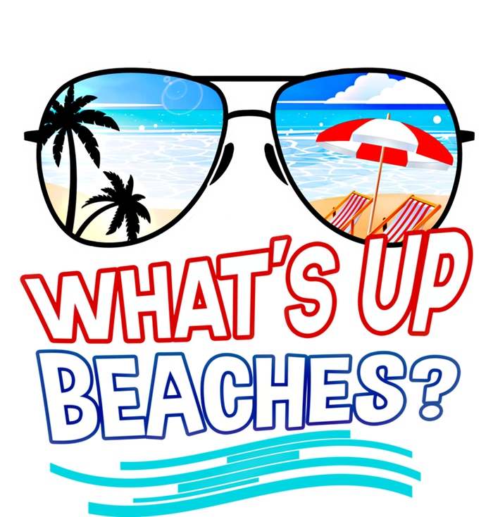 Funny Whats Up Beaches Family Vacation Matching Gift Valucap Bio-Washed Visor