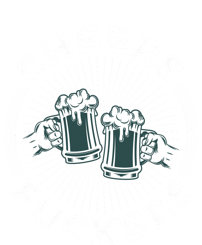 Irish Drinking Quote Cheers Fuckers Funny St Patricks Day Enza Ladies Jersey Football T-Shirt