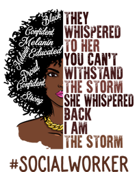 I Am The Storm Social Worker African American Gift Coaster