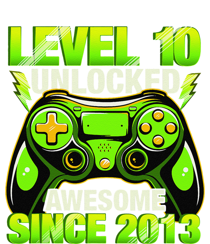 10th Birthday Level 10 Unlocked Awesome 2013 Gamer Gift Tall Hoodie