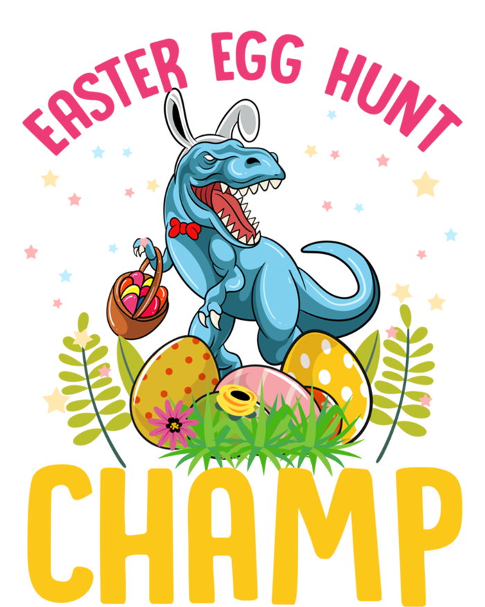 Easter Egg Hunt Champ Tgiftrex Dinosaur Bunny Ears Happy Easter Funny Gift Tie-Dye Long Sleeve Shirt