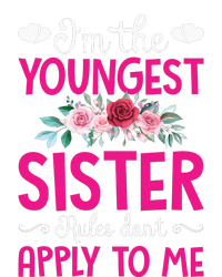 I'm The Youngest Sister Rules Don't Apply To Me Siblings High Crown Mesh Back Trucker Hat