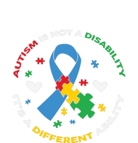 Autism Is Not A Disability It's A Different Ability Ribbon Pluzzle T-Shirt