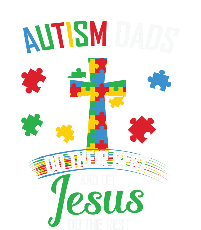 Autism Awareness Dads Do Their Best Jesus Do Rest Cross Puzzle 16 in Basic Backpack