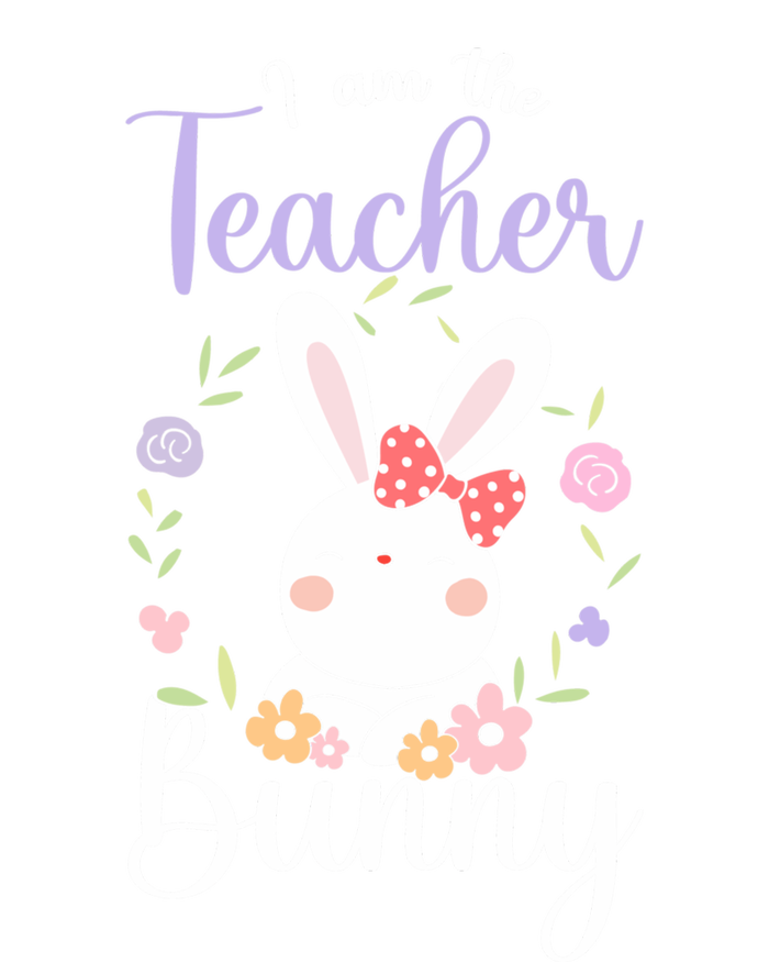 Easter Teachers Teacher Easter Day I'm The Teacher Bunny Cute Gift Women's Tri-Blend 3/4-Sleeve Raglan Shirt