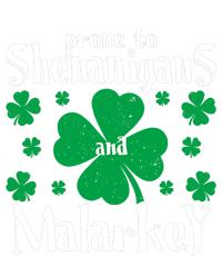 Prone To Shenanigans And Malarkey Boys St Patricks Day Funny Yupoong Adult 5-Panel Trucker Hat