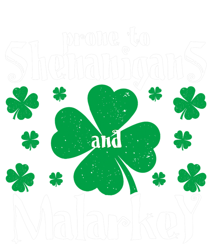 Prone To Shenanigans And Malarkey Boys St Patricks Day Funny Yupoong Adult 5-Panel Trucker Hat