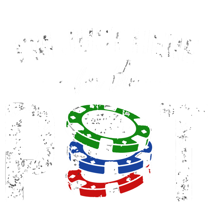 Poker I'm Just Here For The Pot Funny Cooling Performance Long Sleeve Crew