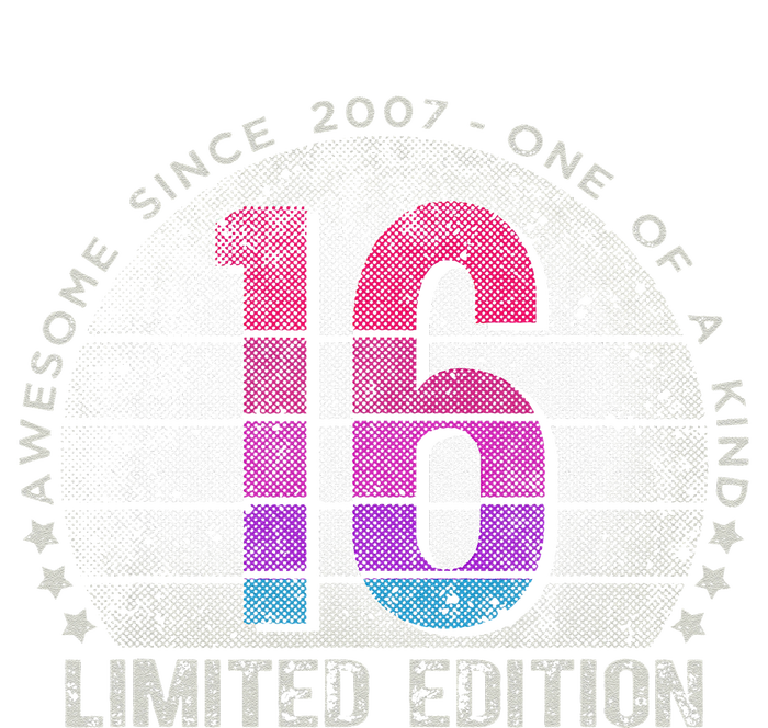 16th Birthday 16 Year Old Gifts Vintage 2007 Limited Edition Women's Racerback Tank