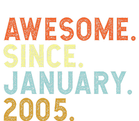 18 Years Old Awesome Since January 2005 18th 18 Birthday T-Shirt