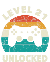 21st Birthday Decoration Gift Level 21 Unlocked Video Gamer T-Shirt