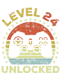 24th Birthday Gaming Level 24 Unlocked T-Shirt