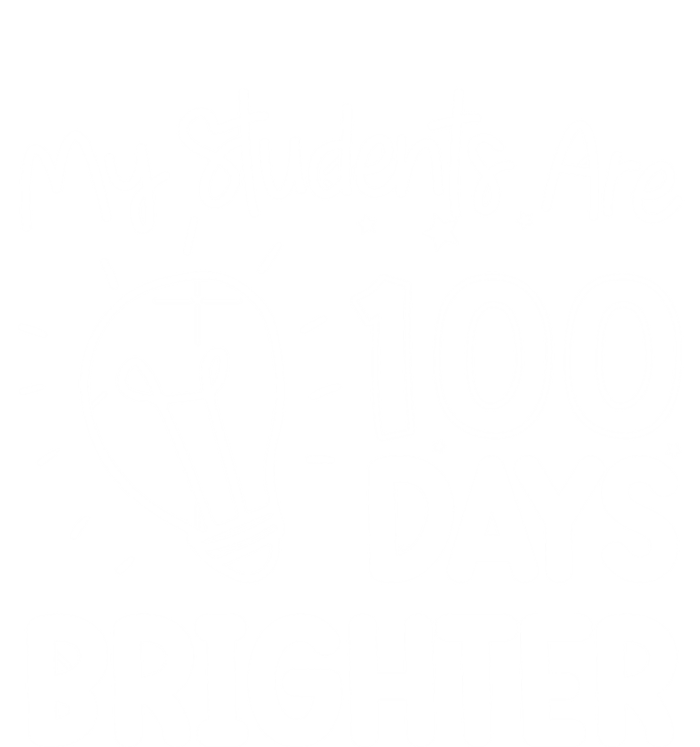 Funny School My Students Are 100 Days Brighter Teacher Great Gift Softstyle Adult Sport Polo