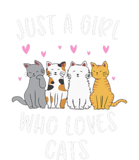 Just A Girl Who Loves Cats Cute Cat Lover T-Shirt