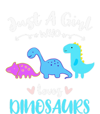 Just A Girl Who Loves Dinosaurs Valucap Bio-Washed Visor