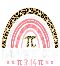 Pi Day Spiral Pi Math Teacher 3 14 Leopard Rainbow T-Shirt