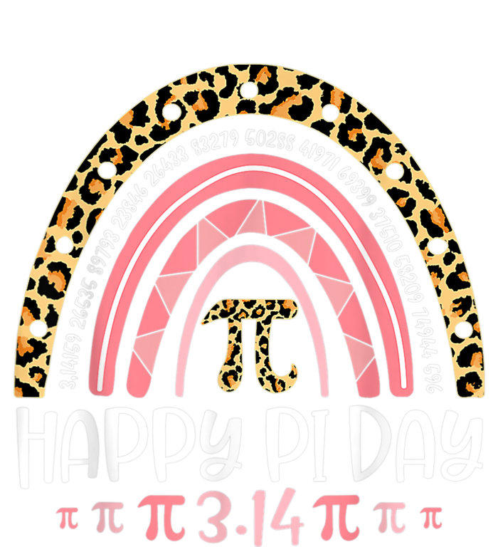 Pi Day Spiral Pi Math Teacher 3 14 Leopard Rainbow T-Shirt