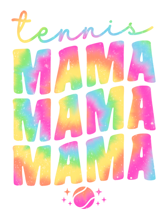 Tennis Mama Tie Dye Groovy Tennis Player Ball Mom Gift T-Shirt