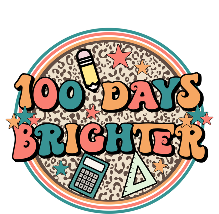 Groovy 100 Days Of School Retro Teacher 100 Days Brighter Gift T-Shirt