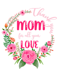 Thank You Mom For All Your Love Mothers Day Floral Gift Kids Hoodie