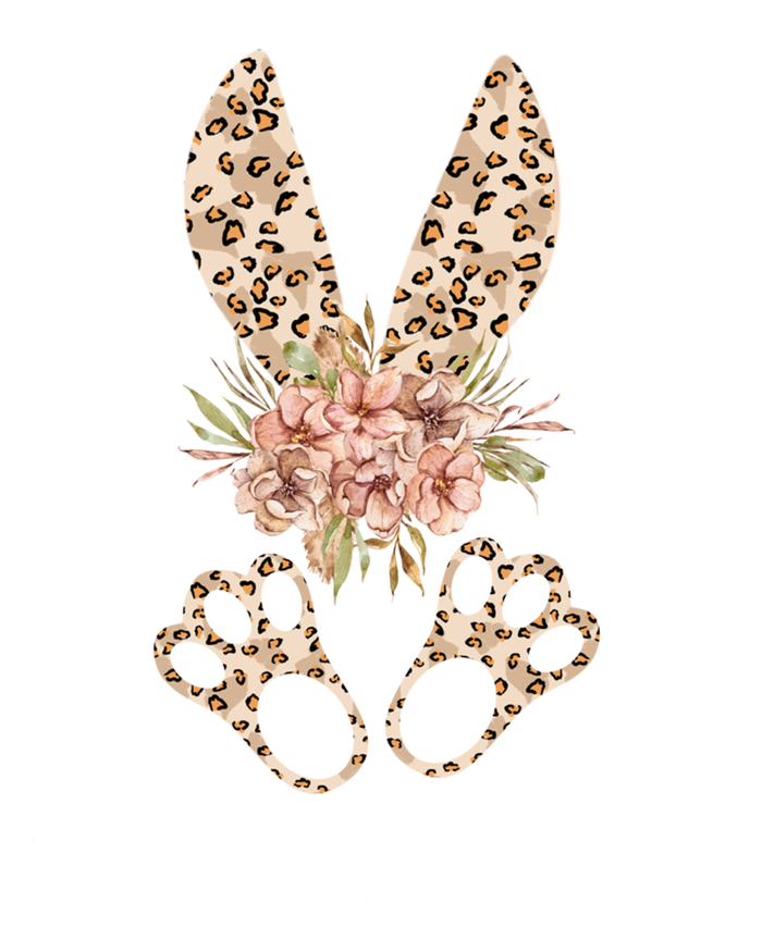 Cute Floral Leopard Print Mama Bunny Easter Gift Kids Hoodie