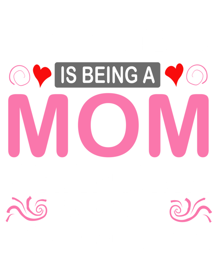 Happiness Is Being A Mom Grandma And Great Grandma Mother Funny Gift Women's Flannel Pajama Set