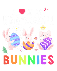 Cute I Love My Kindergarten Bunnies Teacher Happy Easter Day Gift Full-Length Apron With Pockets