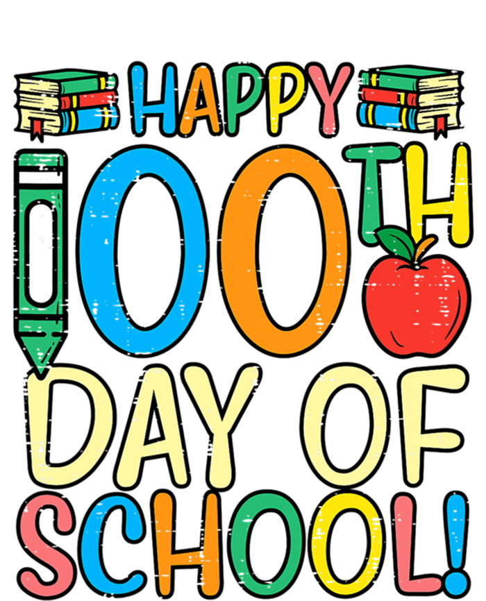 Happy 100th Day Of School 100 Days Smarter Teacher Students Great Gift V-Neck T-Shirt