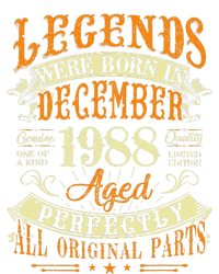 34th Birthday Gift 34 Years Old Legends Born December 1988 T-Shirt