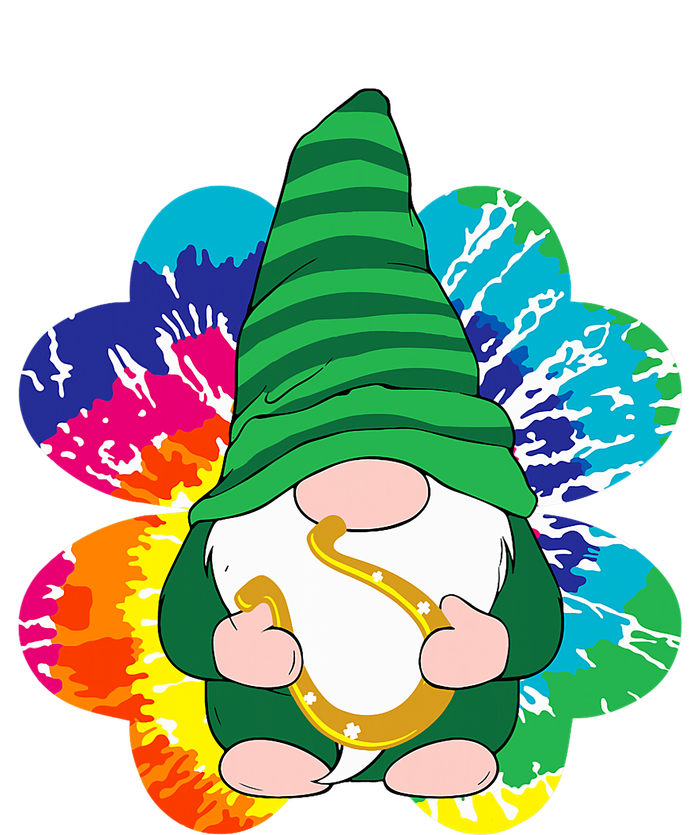 Irish Shamrock Gnome Tie Dye Hippie St. Patricks Day T-Shirt