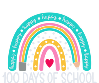 Happy 100th Day Of School Teacher 100 Days Rainbow Gift T-Shirt