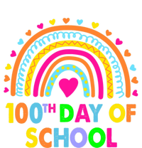 Happy 100th Day Of School Teacher Rainbow 100 Days Smarter Great Gift T-Shirt