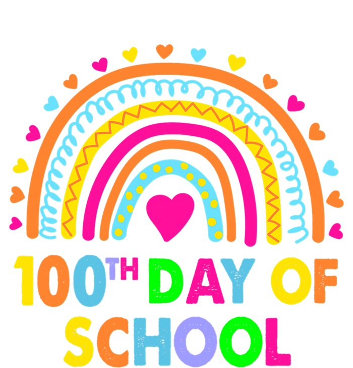 Happy 100th Day Of School Teacher Rainbow 100 Days Smarter Great Gift T-Shirt