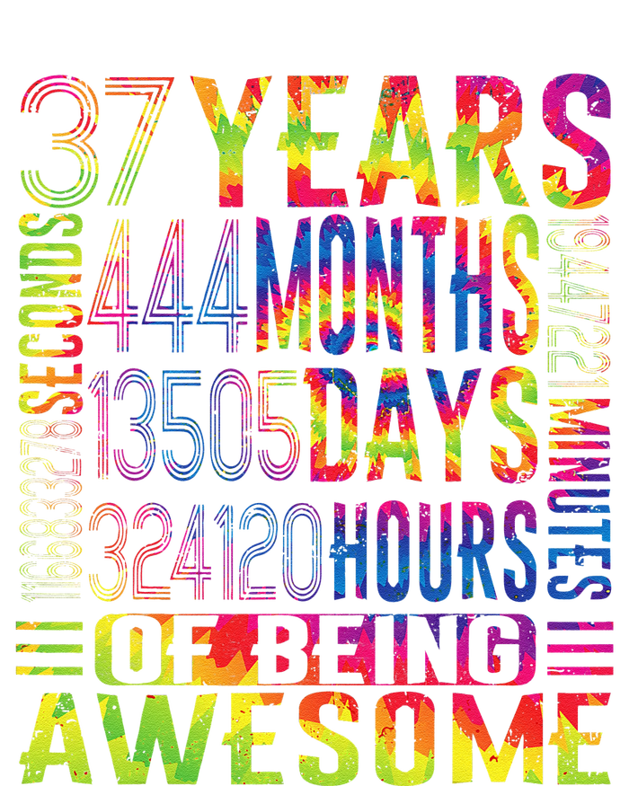 37 Years Old 37th Birthday Funny Vintage Retro 444 Months T-Shirt