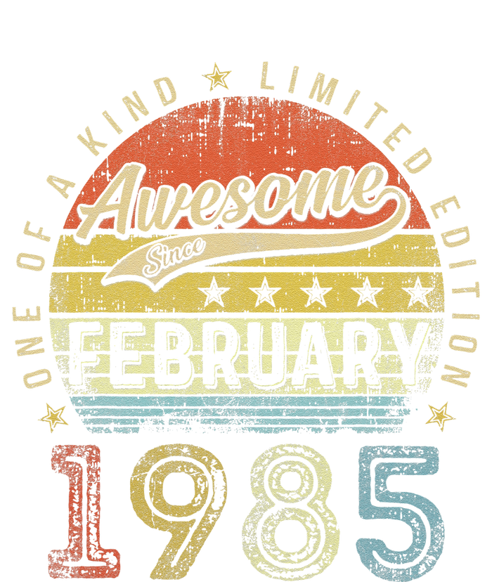 38th Birthday Gift Awesome Since February 1985 38 Year Old Love Cute T-Shirt