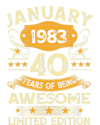 40 Year Old Awesome Since January 1983 40th Birthday Gift T-Shirt